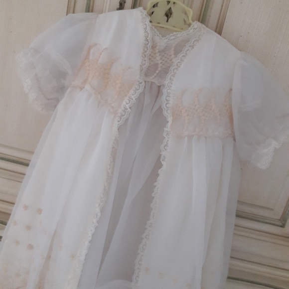 VTG FOUR PIECE CHRISTENING ENSEMBLE!